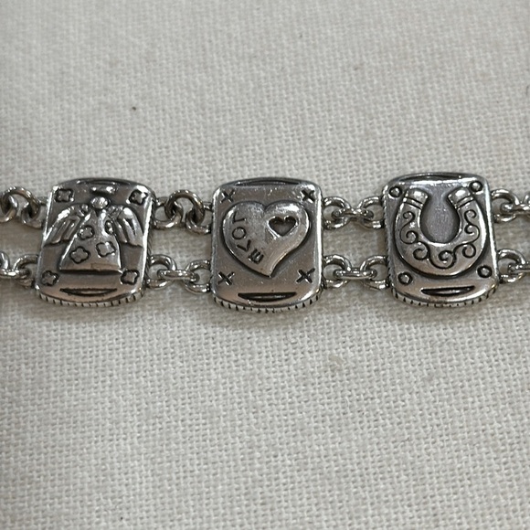 Brighton Vintage Silver Tree of Life Panel Charm Bracelet 7.5” - EUC - Picture 3 of 7